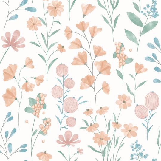 Designs Direct Floral Candy Wallpaper